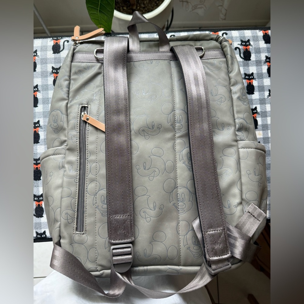 Petunia Pickle Bottom Mickey Mouse Gray Backpack - Picture 3 of 8